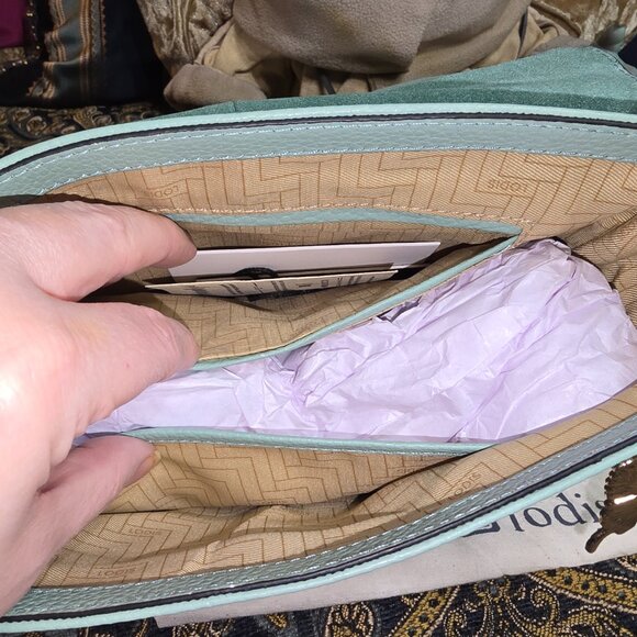 Lodis Jade Leather Elia Crossbody Bag and Matching Wallet - New - Picture 8 of 11